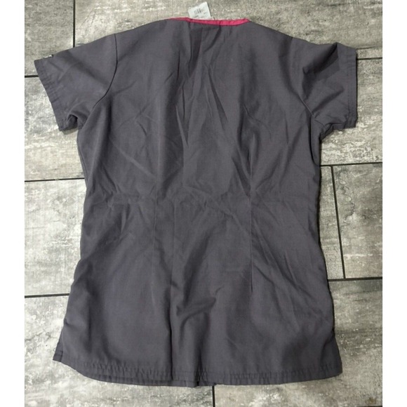Butter‎ Soft Womens XS Scrub Top POCKETS V neck Purple Blue Gray Pink (2) Tops - Picture 5 of 13
